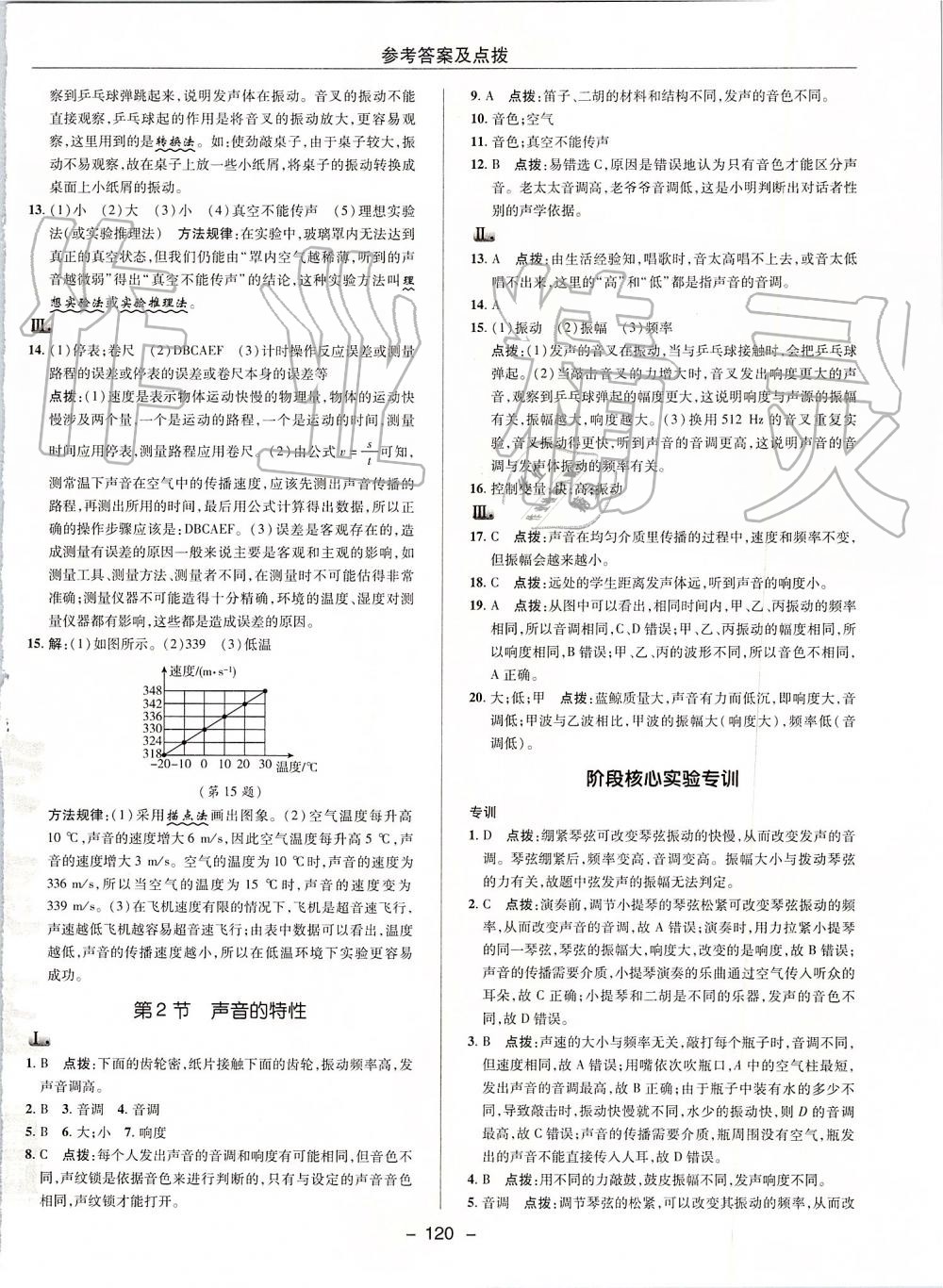 2019年綜合應用創(chuàng)新題典中點八年級物理上冊人教版 第12頁