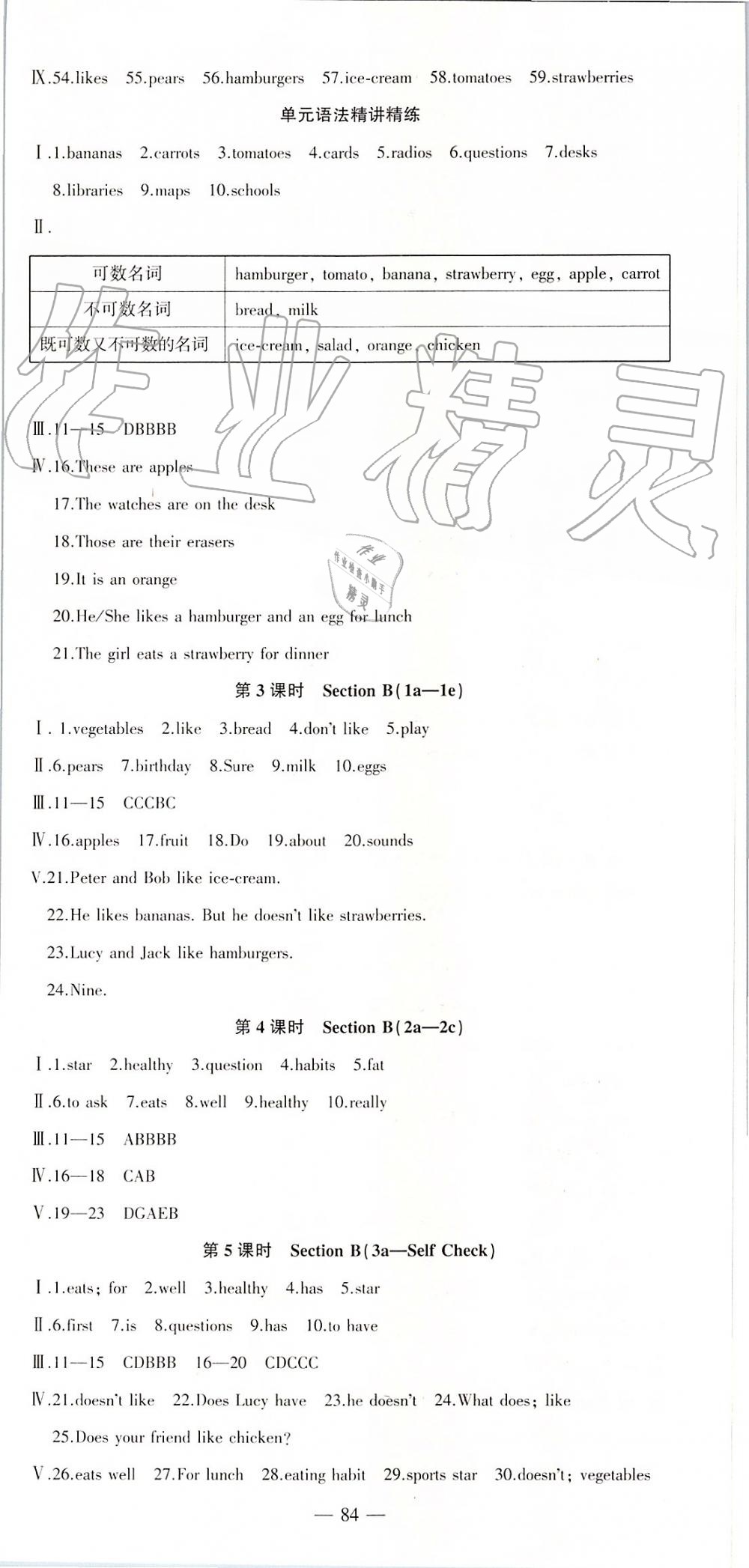 2019年創(chuàng)新課堂創(chuàng)新作業(yè)本七年級英語上冊人教版 第12頁