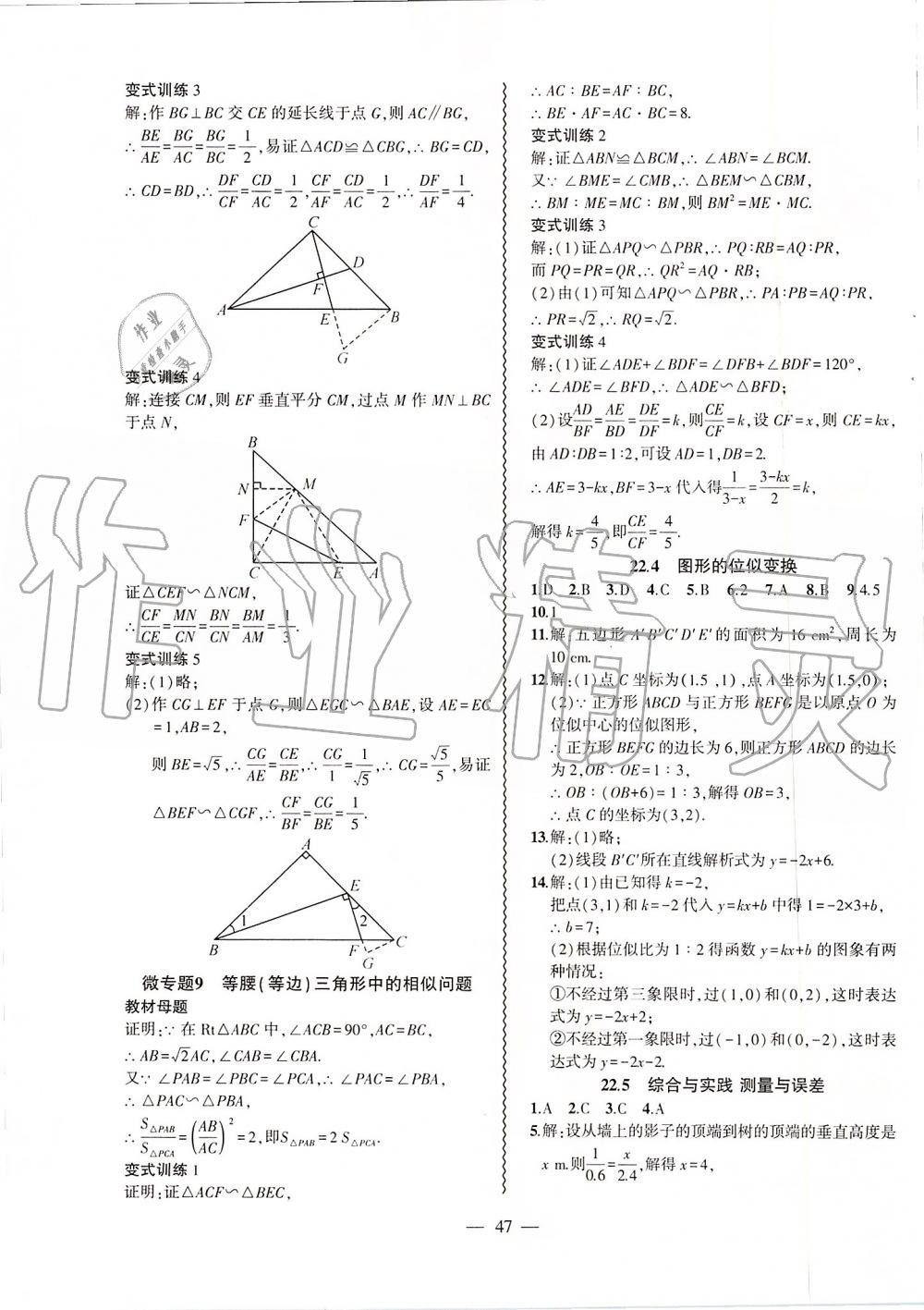 2019年創(chuàng)新課堂創(chuàng)新作業(yè)本九年級數(shù)學(xué)上冊滬科版 第23頁