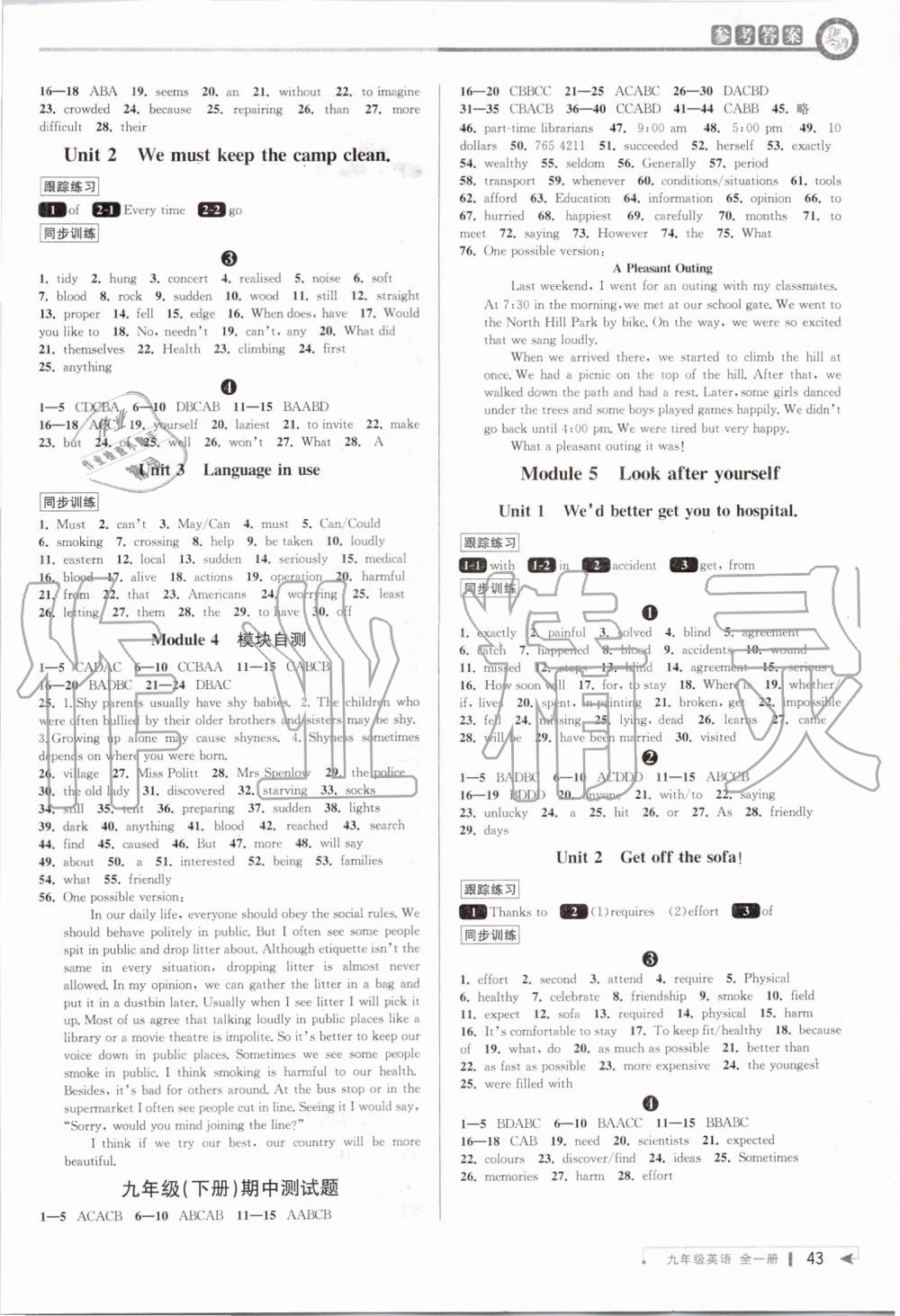 2019年教與學(xué)課程同步講練九年級英語全一冊外研版 第11頁