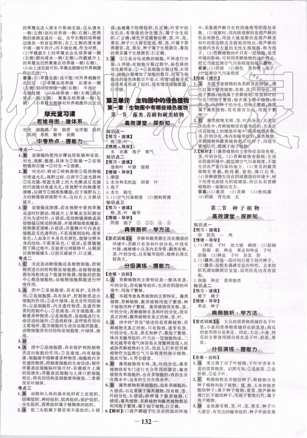 2019年世紀金榜金榜學案七年級生物上冊人教版 第8頁