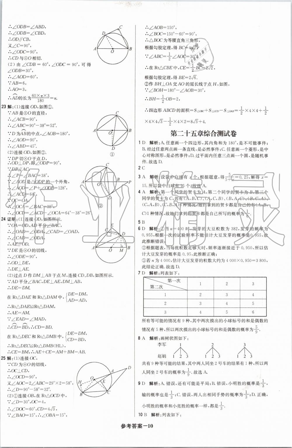 2019年1加1輕巧奪冠優(yōu)化訓(xùn)練九年級數(shù)學(xué)上冊人教版 第61頁