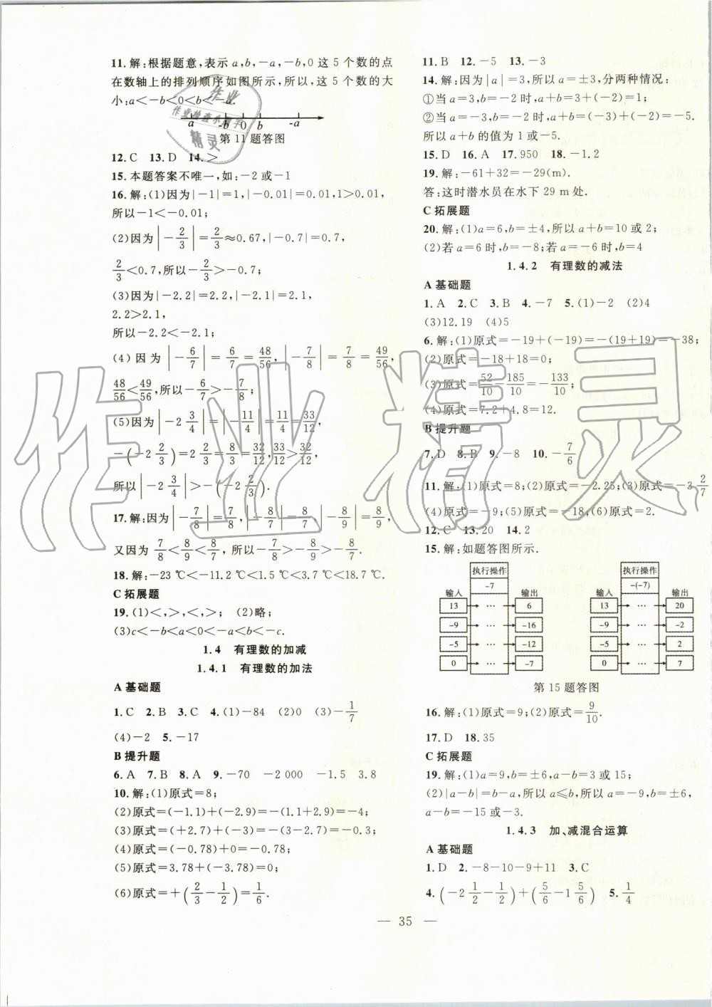 2019年創(chuàng)新課堂創(chuàng)新作業(yè)本七年級數(shù)學(xué)上冊滬科版 第3頁