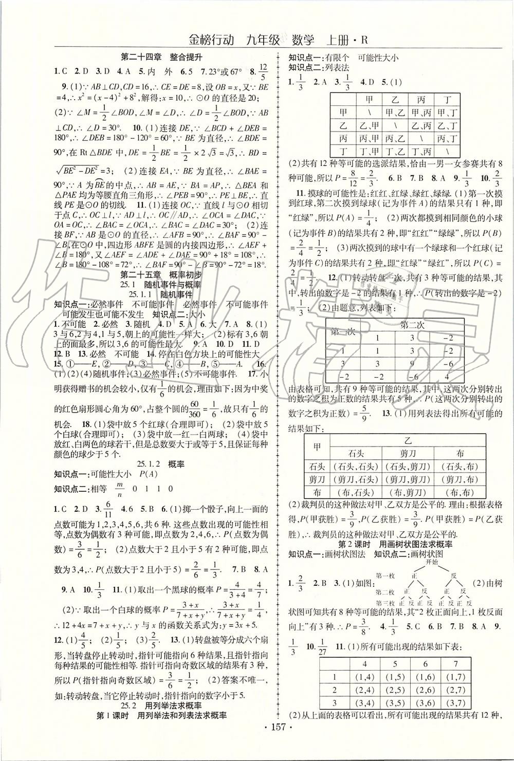 2019年金榜行動課時導學案九年級數(shù)學上冊人教版 第13頁