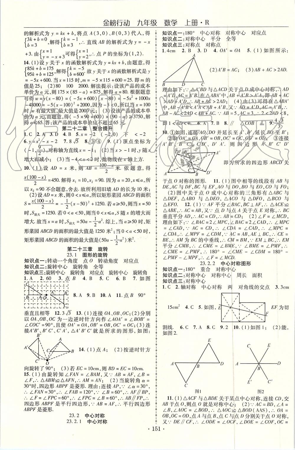 2019年金榜行動(dòng)課時(shí)導(dǎo)學(xué)案九年級(jí)數(shù)學(xué)上冊(cè)人教版 第7頁(yè)