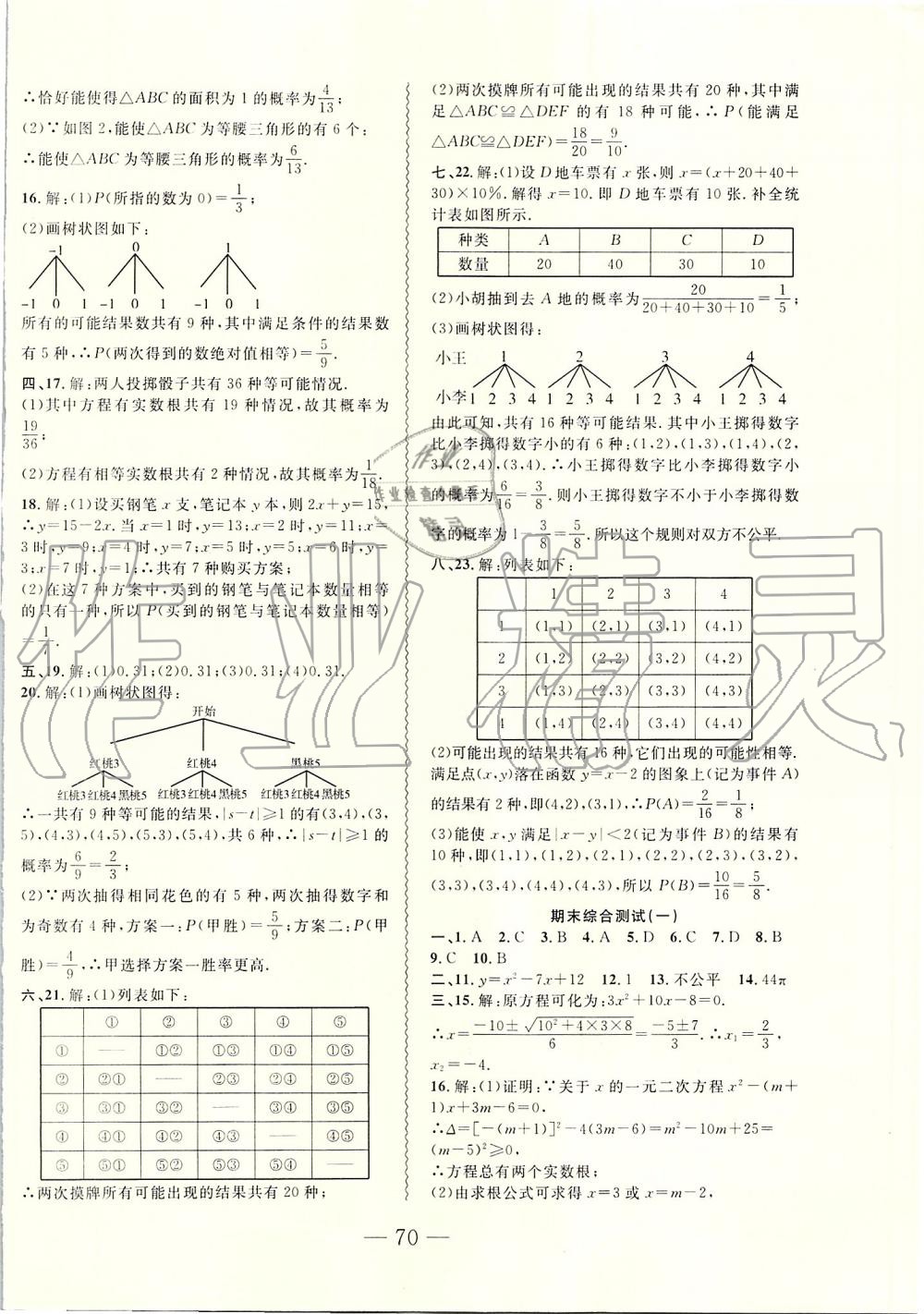 2019年創(chuàng)新課堂創(chuàng)新作業(yè)本九年級(jí)數(shù)學(xué)上冊(cè)人教版 第38頁