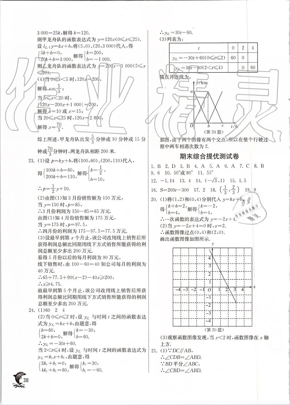 2019年實(shí)驗(yàn)班提優(yōu)訓(xùn)練八年級(jí)數(shù)學(xué)上冊(cè)蘇科版 第38頁