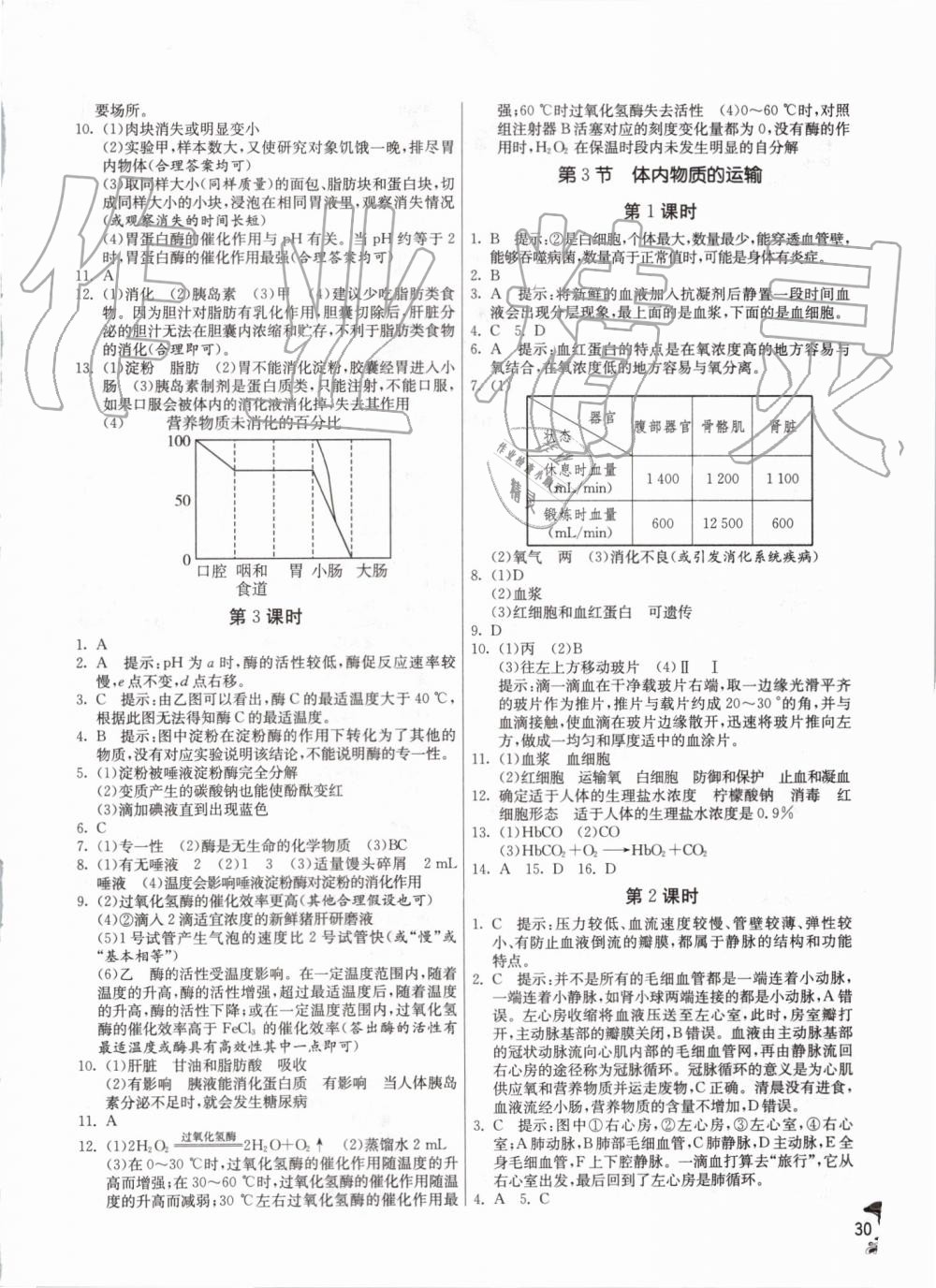 2019年實驗班提優(yōu)訓(xùn)練九年級科學(xué)上冊浙教版 第30頁