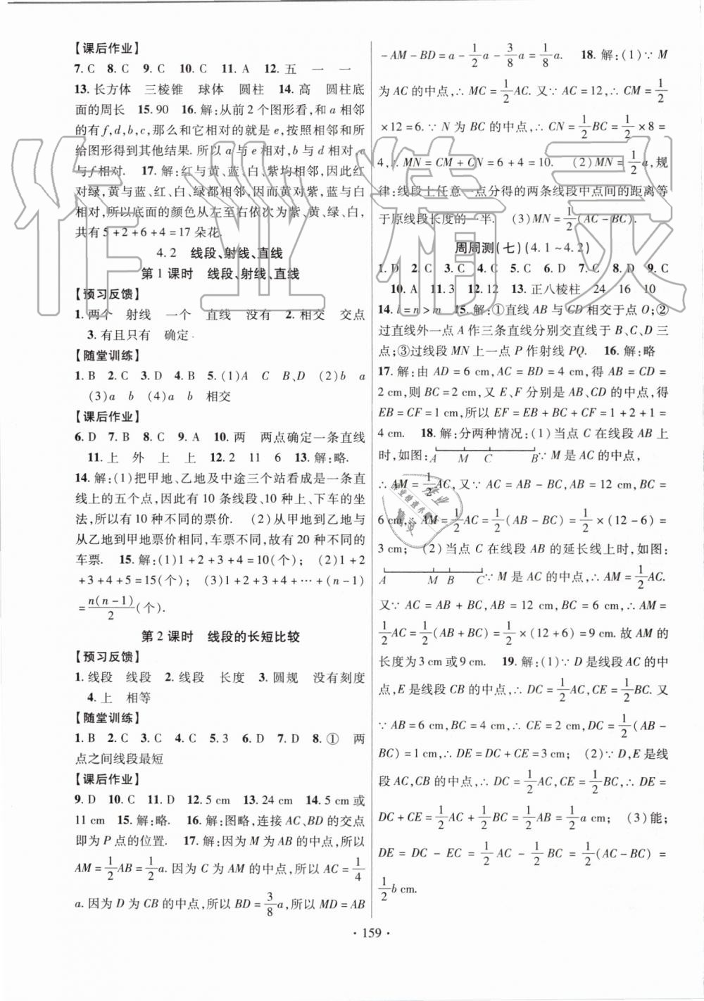 2019年课时掌控七年级数学上册湘教版 第11页