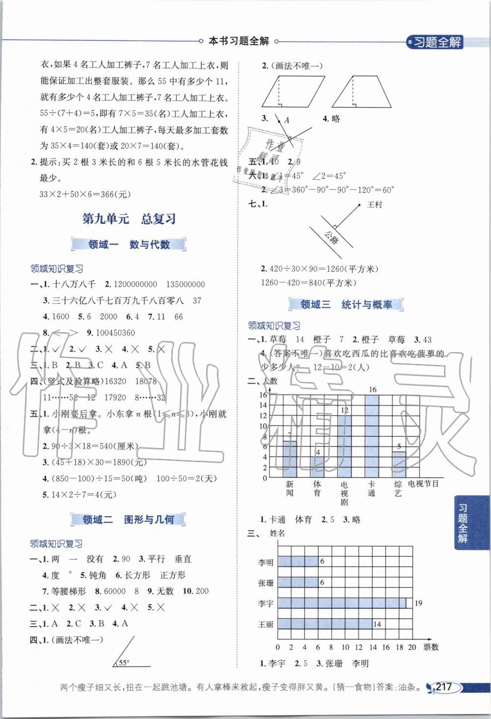 2019年小学教材全解四年级数学上册人教版天津专用 第13页