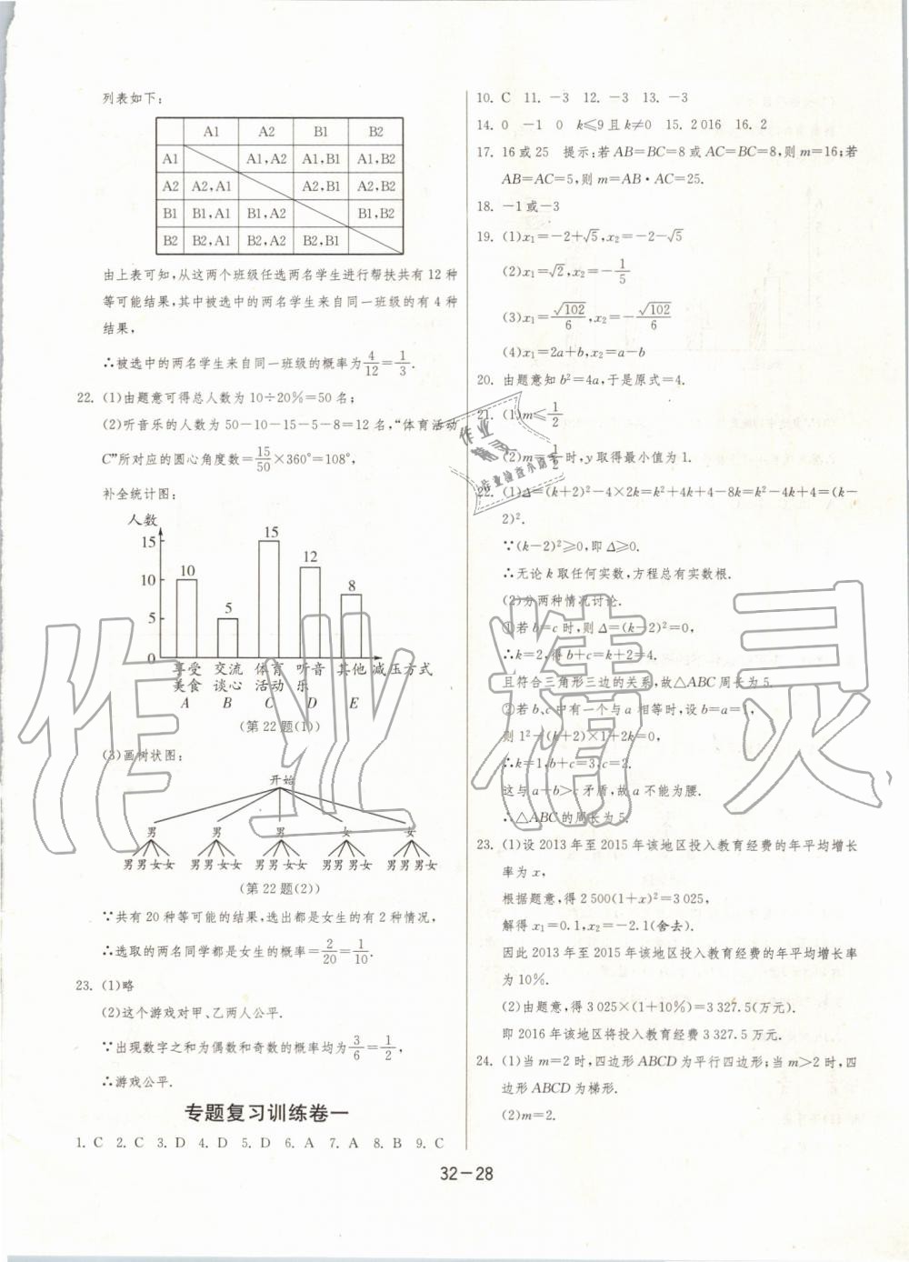 2019年1課3練單元達標測試九年級數(shù)學上冊蘇科版 第28頁