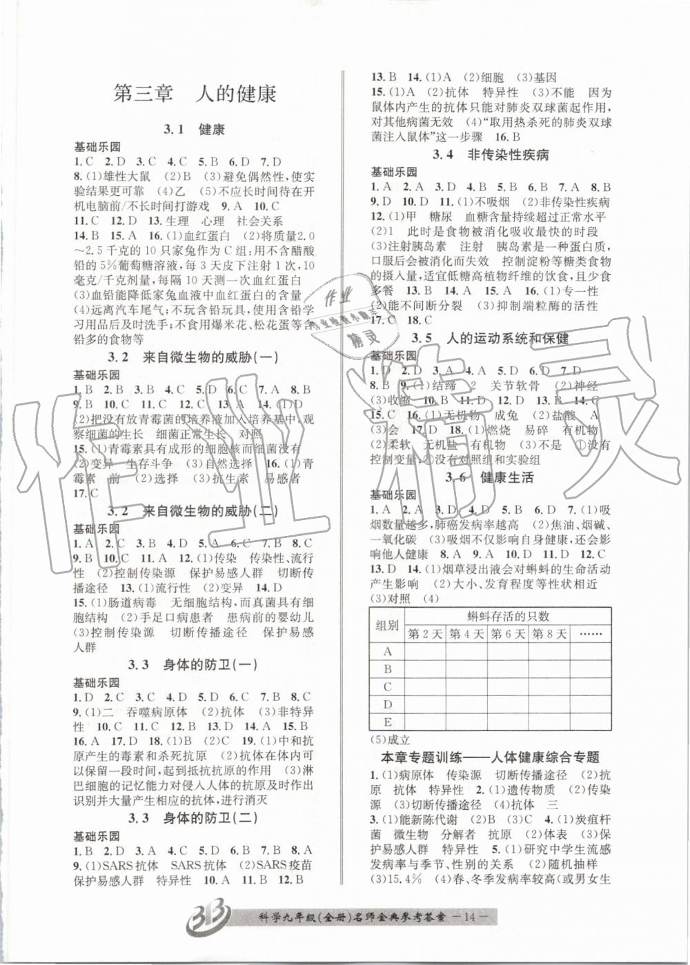 2019年名師金典BFB初中課時優(yōu)化九年級科學(xué)全一冊浙教版 第14頁