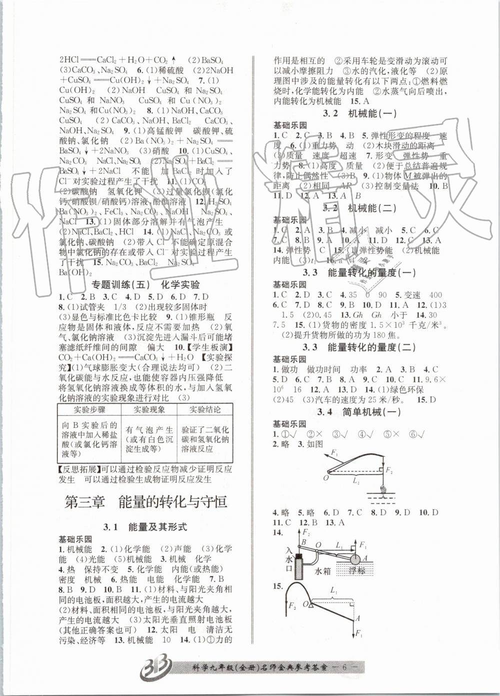 2019年名師金典BFB初中課時(shí)優(yōu)化九年級(jí)科學(xué)全一冊(cè)浙教版 第6頁(yè)