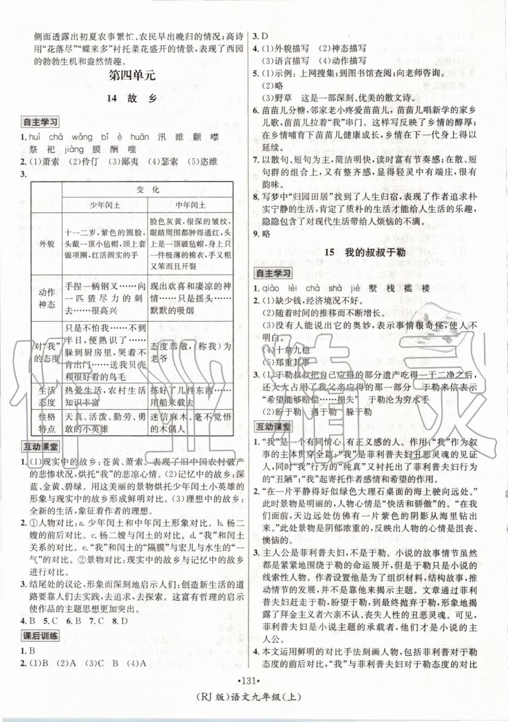 2019年優(yōu)學(xué)名師名題九年級語文上冊人教版 第7頁