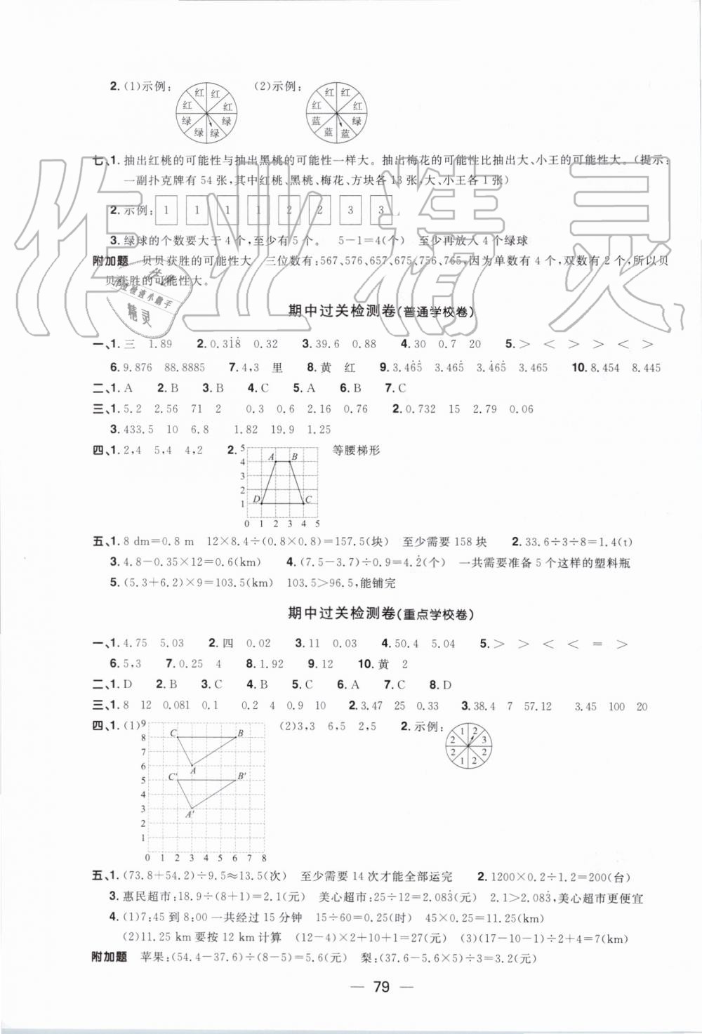 2019年陽光同學(xué)一線名師全優(yōu)好卷五年級數(shù)學(xué)上冊人教版 第3頁