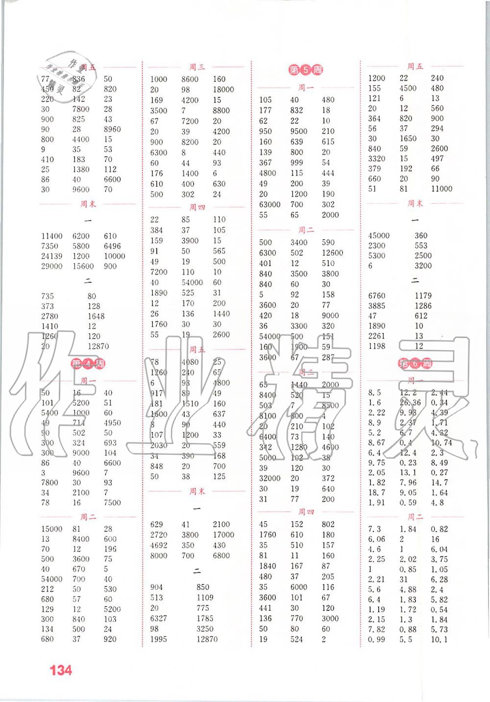 2019年通城學(xué)典小學(xué)數(shù)學(xué)計(jì)算能手五年級上冊蘇教版江蘇專用 第2頁