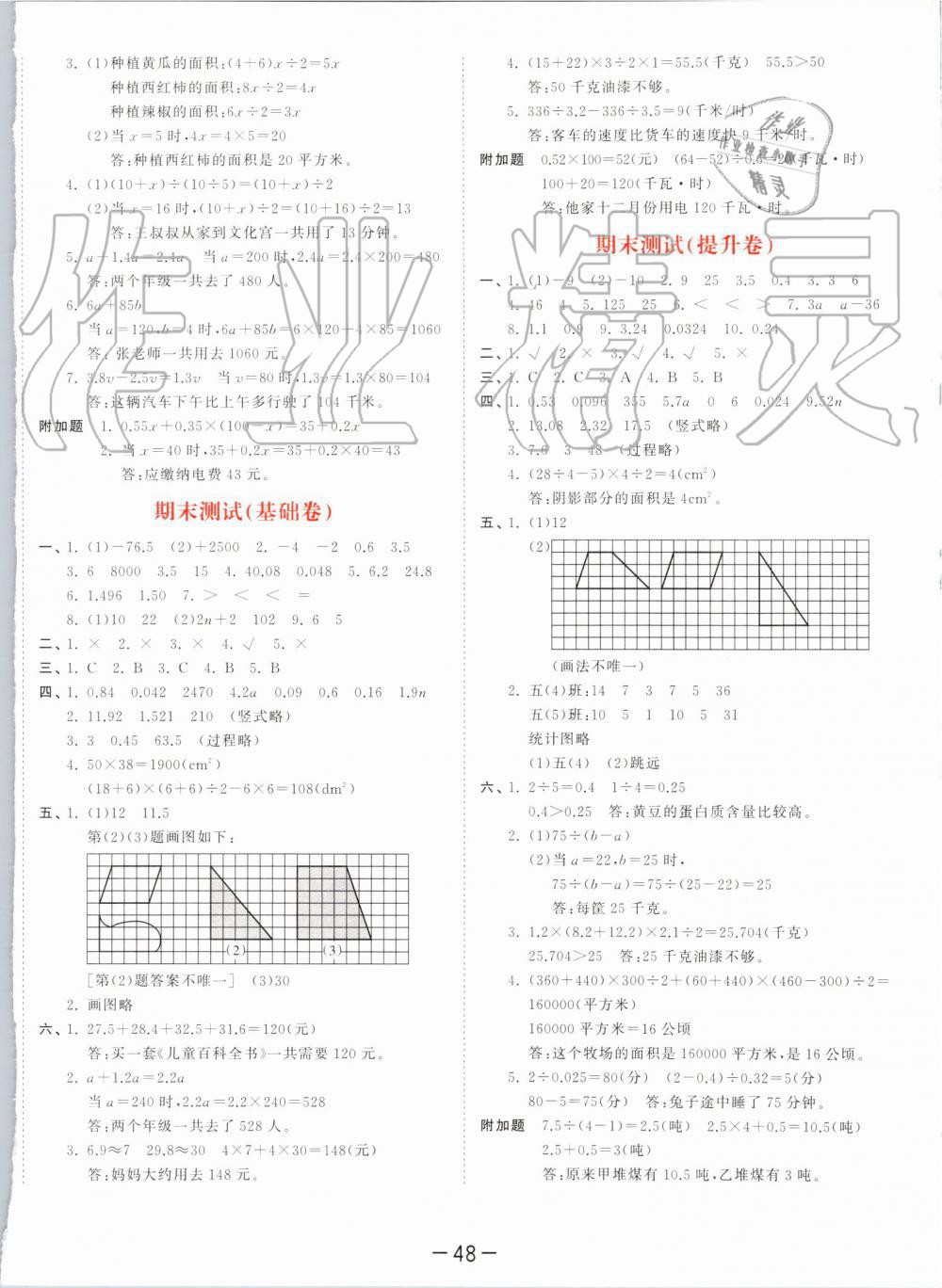 2019年53天天練小學(xué)數(shù)學(xué)五年級(jí)上冊(cè)蘇教版 第20頁