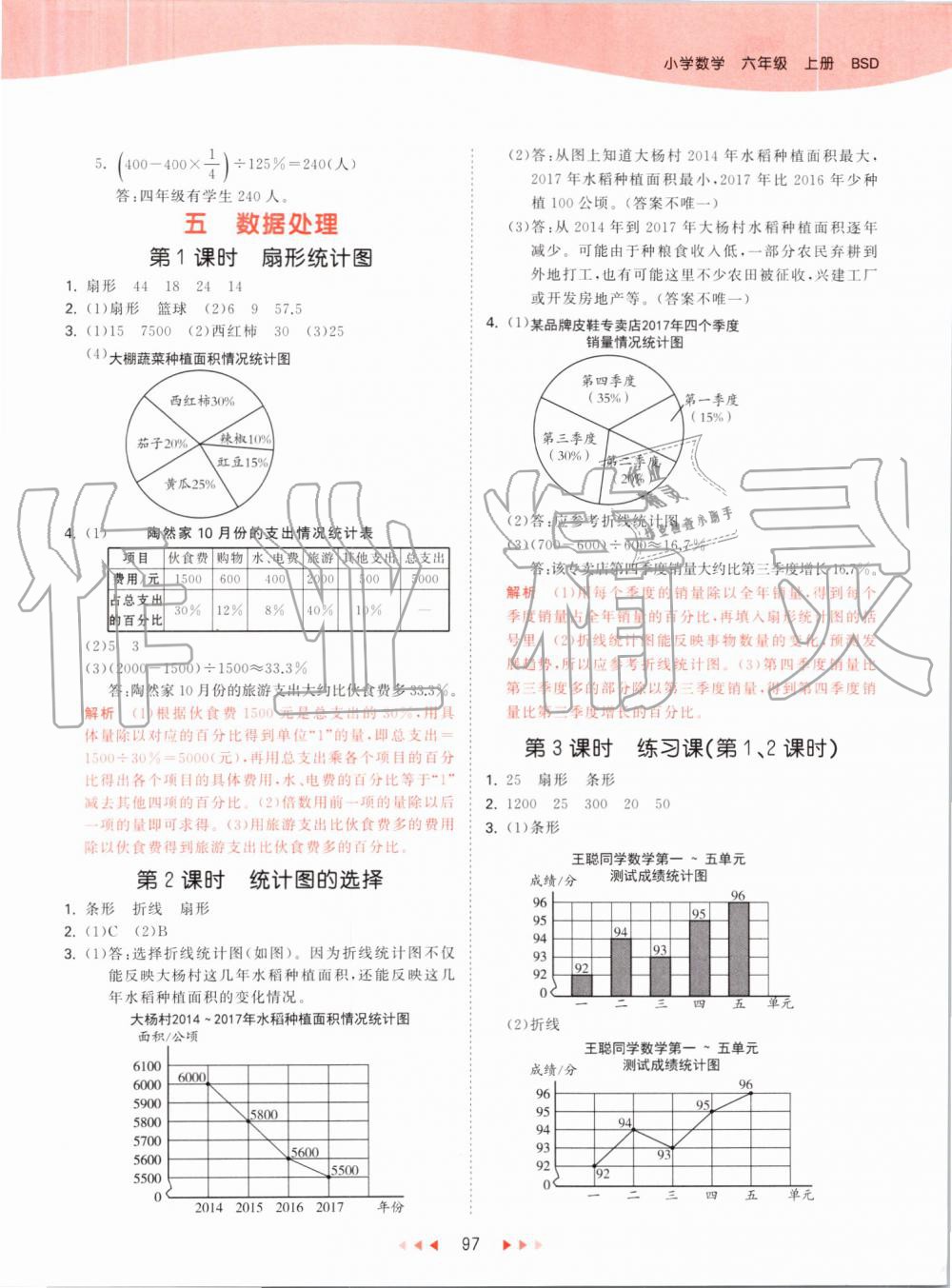 2019年53天天练小学数学六年级上册北师大版 第13页