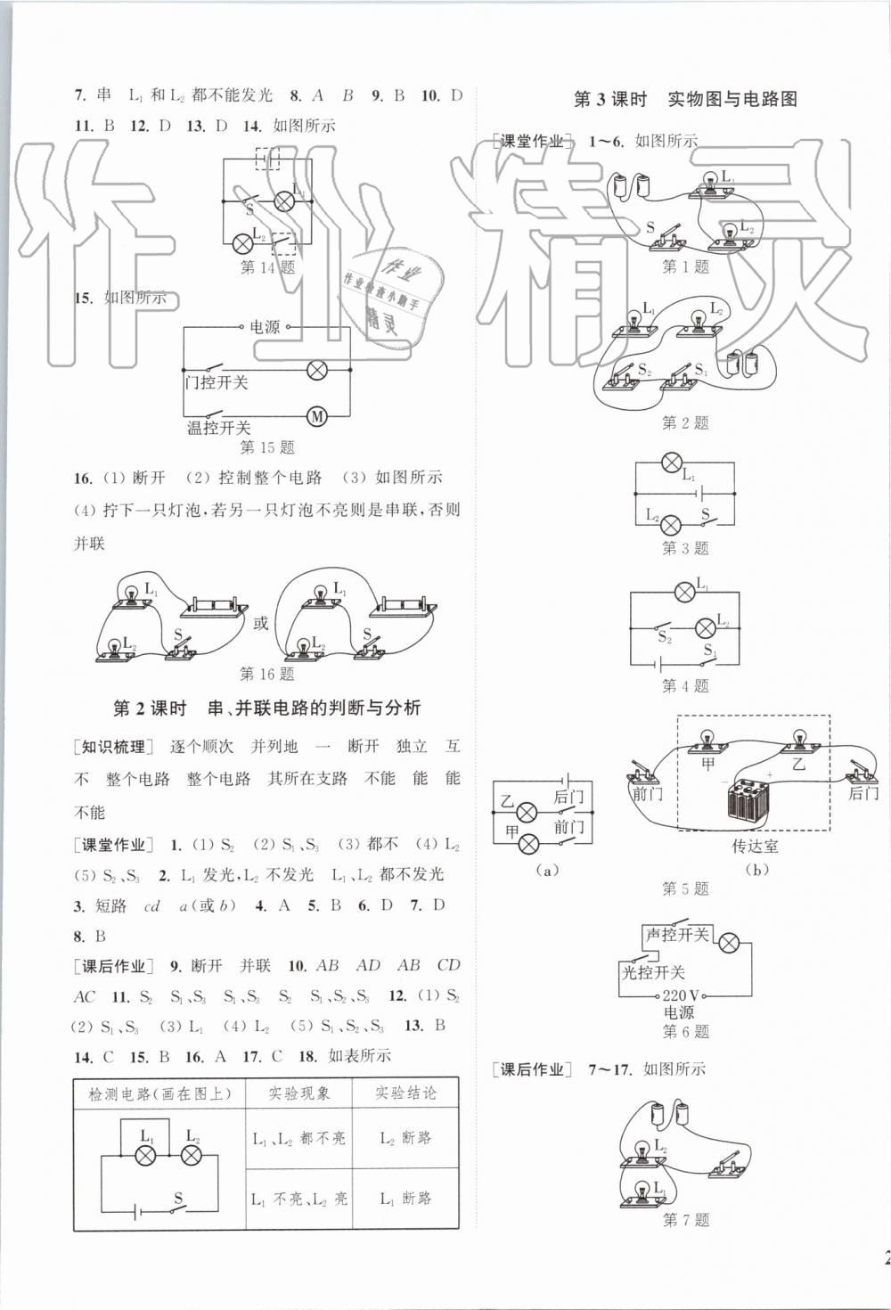 2019年通城學(xué)典課時作業(yè)本九年級物理上冊蘇科版江蘇專用 第13頁