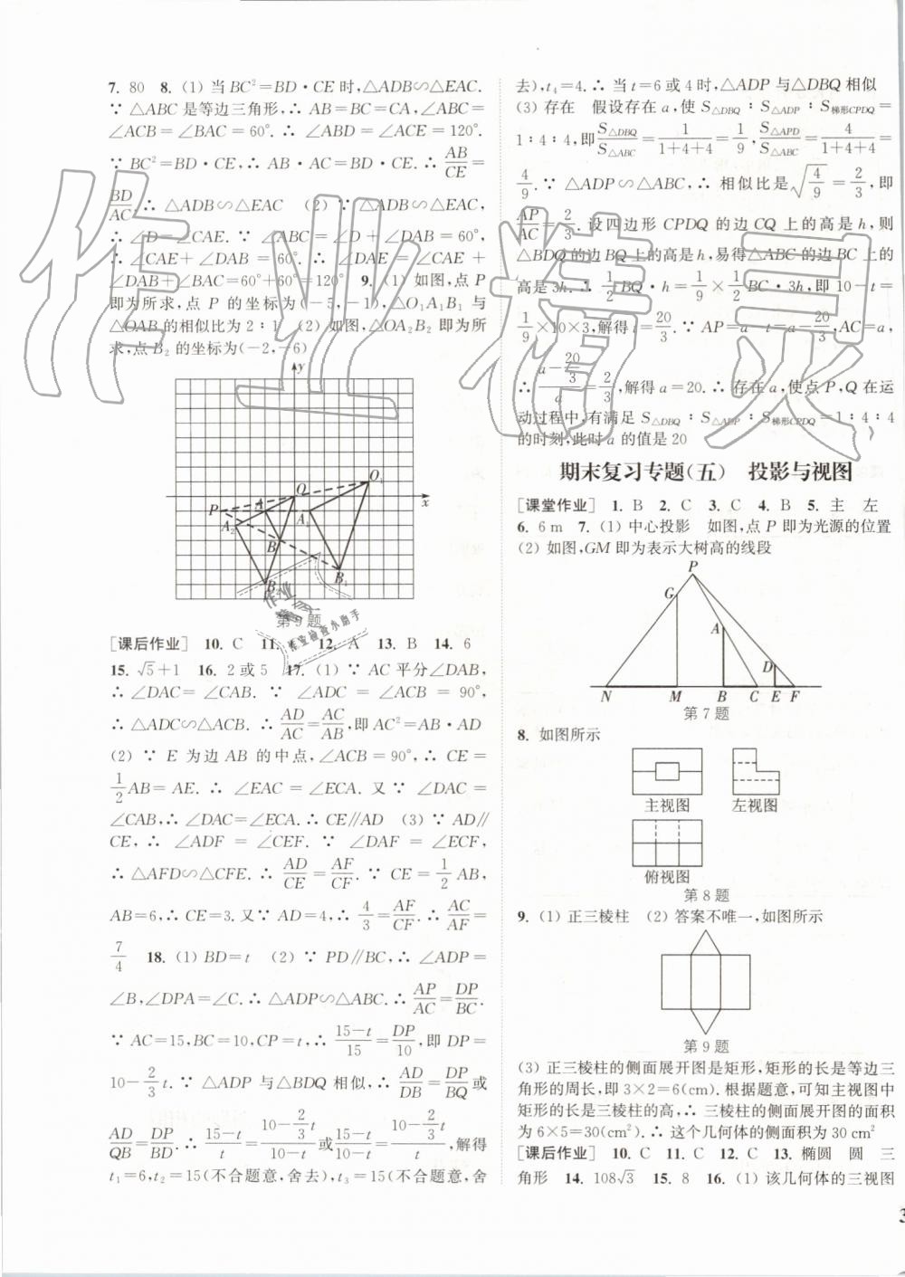 2019年通城學(xué)典課時(shí)作業(yè)本九年級(jí)數(shù)學(xué)上冊(cè)北師大版 第31頁(yè)