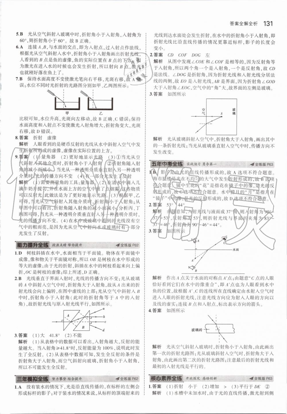 2019年5年中考3年模擬初中物理八年級上冊蘇科版 第21頁