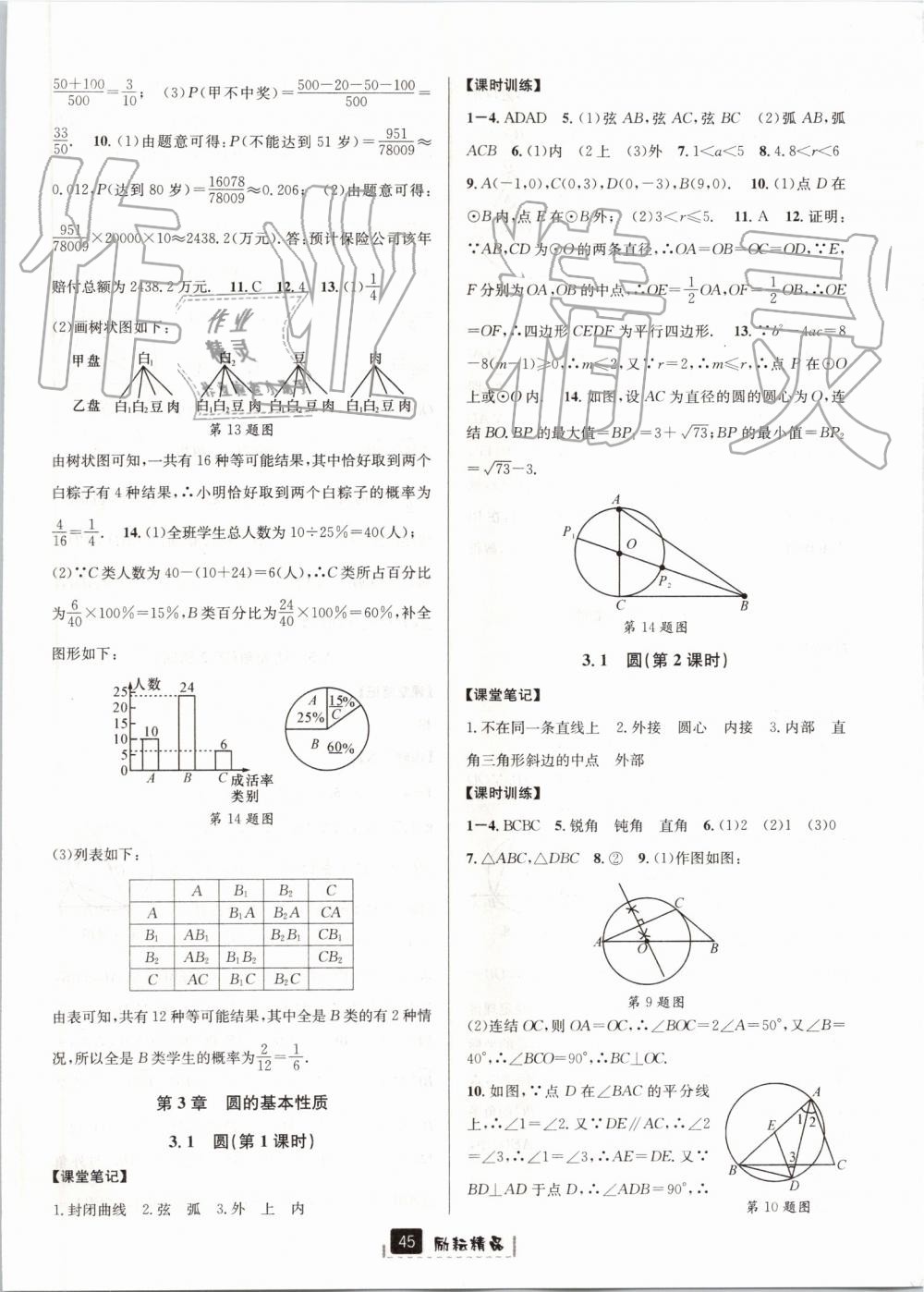 2019年励耘书业励耘新同步九年级数学全一册浙教版 第9页