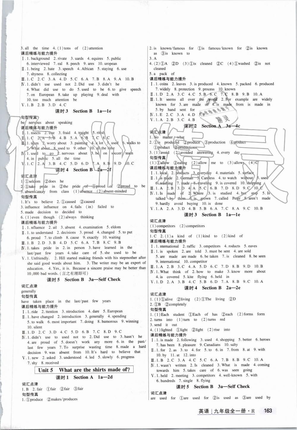 2019年高分突破課時達(dá)標(biāo)講練測九年級英語全一冊人教版 第3頁