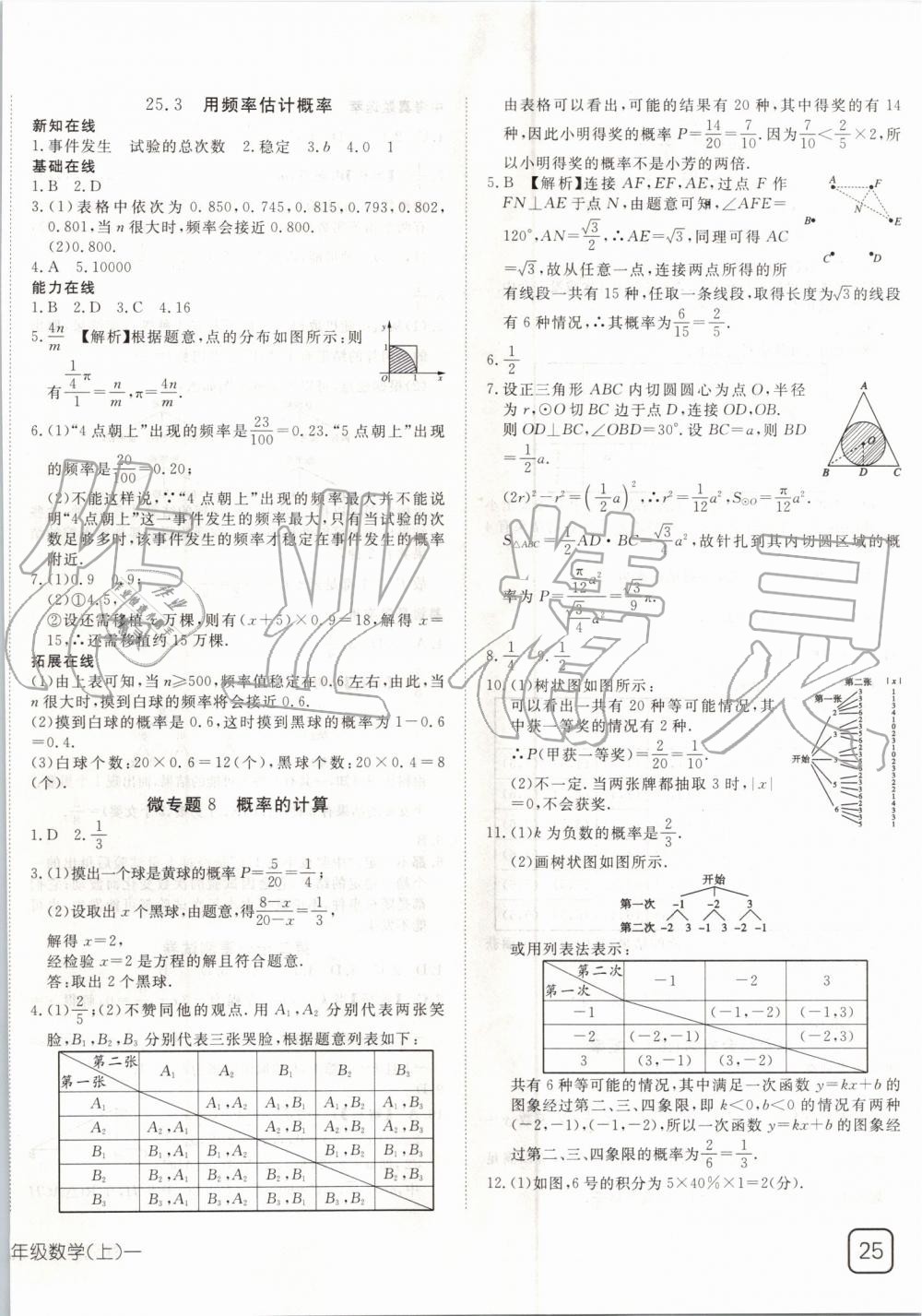 2019年探究在線高效課堂九年級(jí)數(shù)學(xué)上冊(cè)人教版 第22頁(yè)