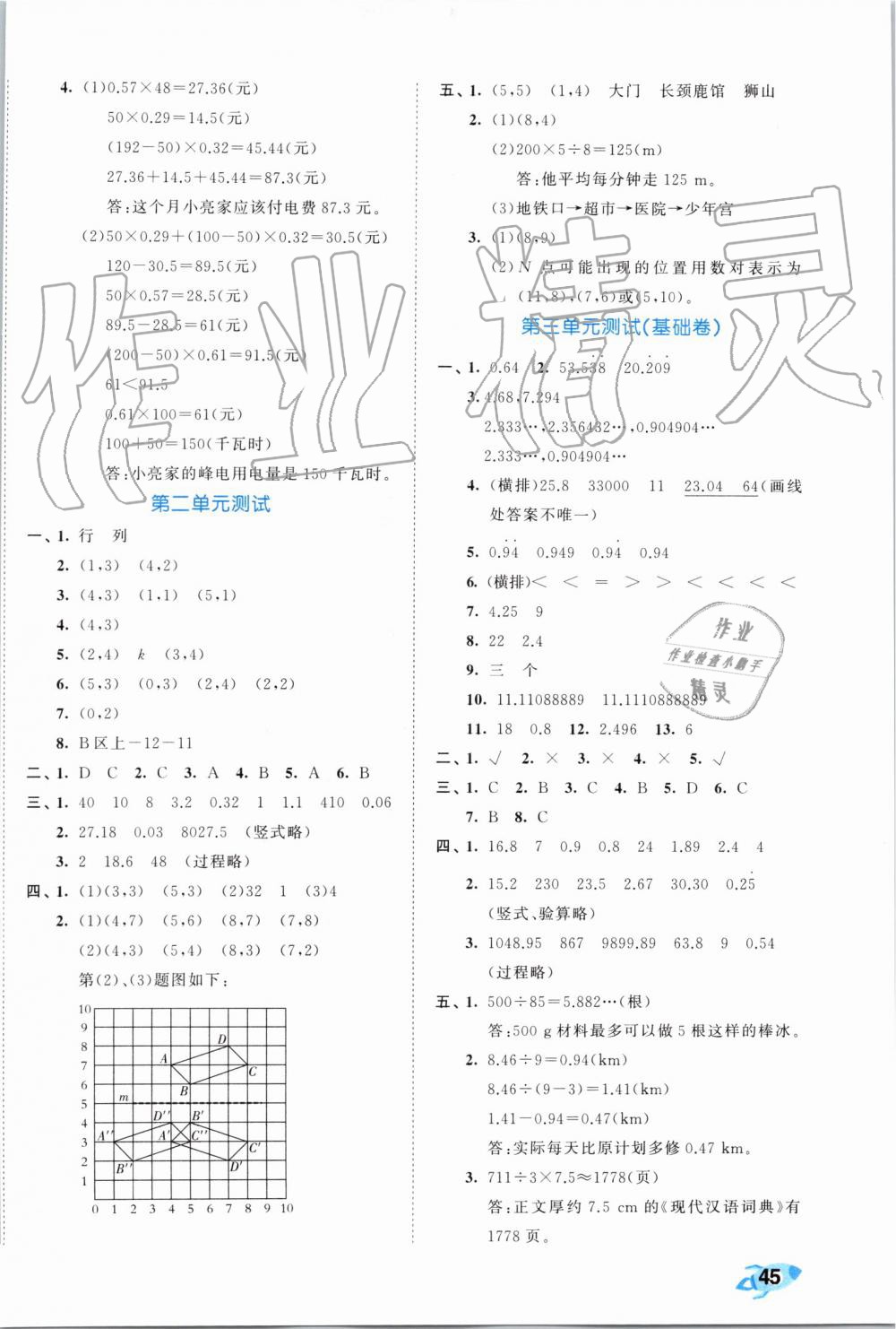 2019年53全優(yōu)卷小學數(shù)學五年級上冊人教版 第2頁