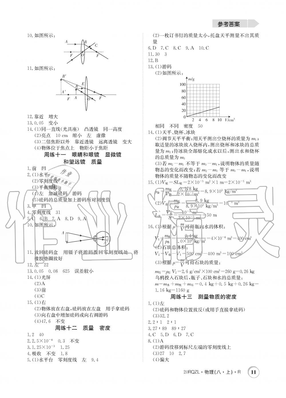 2019年日清周練限時(shí)提升卷八年級(jí)物理上冊(cè)人教版 第11頁