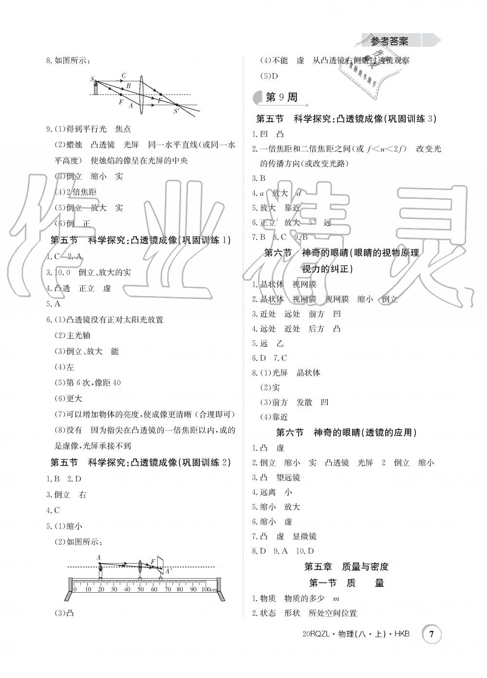 2019年日清周練限時(shí)提升卷八年級物理上冊滬科版 第7頁