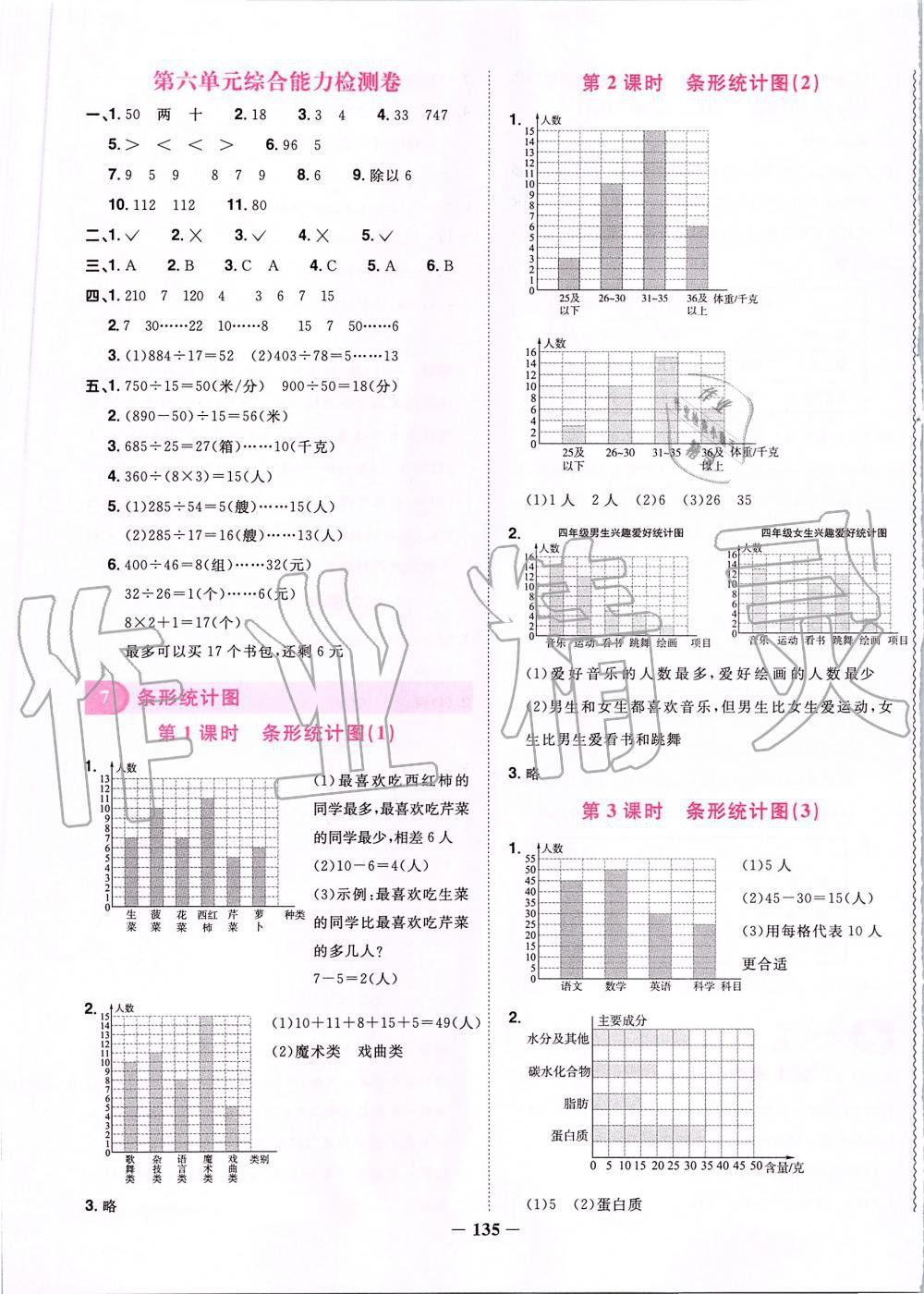 2019年陽光同學(xué)課時優(yōu)化作業(yè)四年級數(shù)學(xué)上冊人教版 第17頁