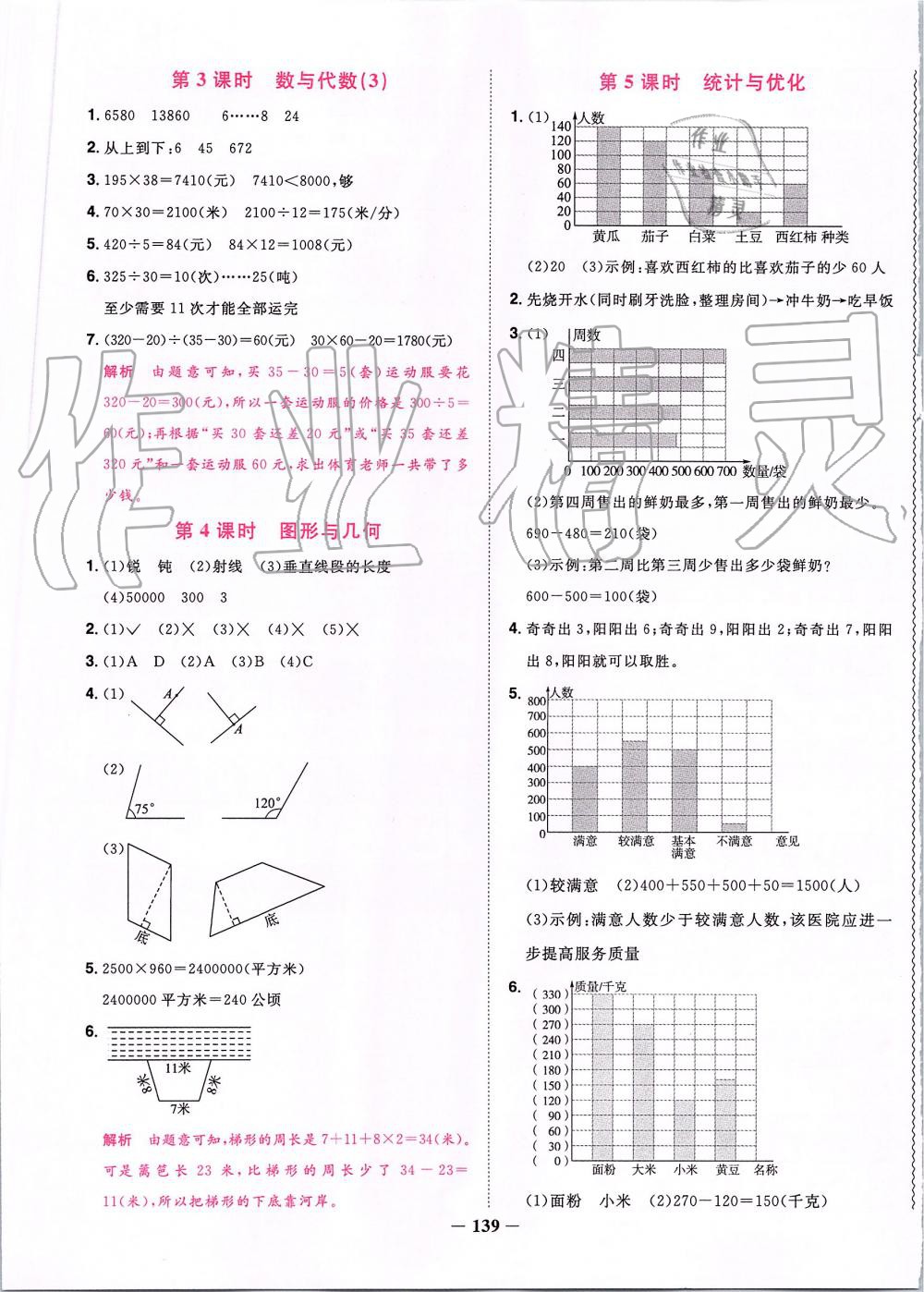 2019年陽(yáng)光同學(xué)課時(shí)優(yōu)化作業(yè)四年級(jí)數(shù)學(xué)上冊(cè)人教版 第21頁(yè)