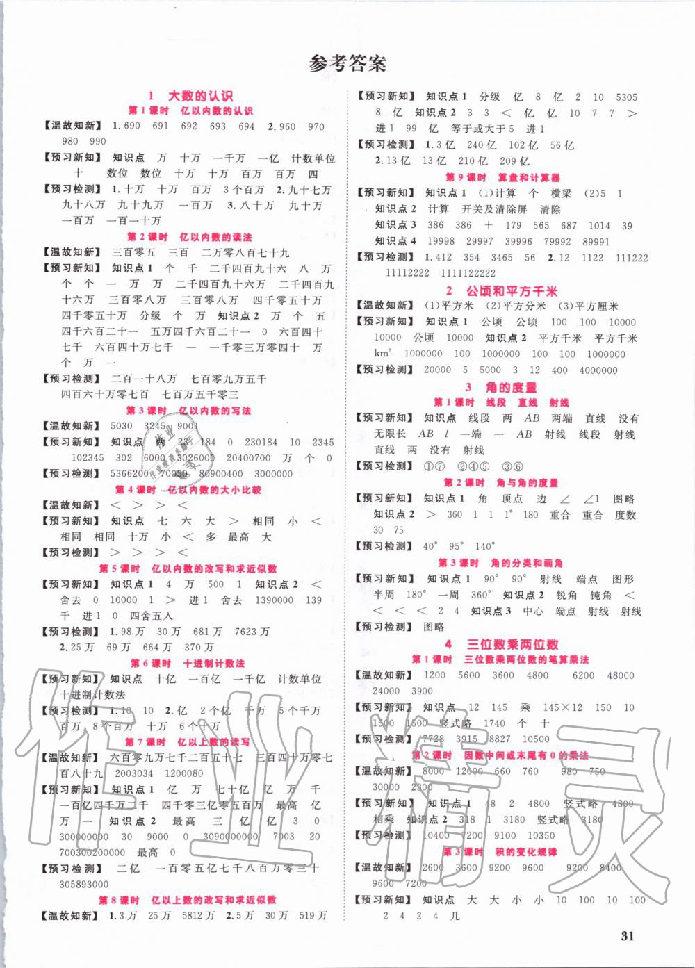 2019年陽(yáng)光同學(xué)課時(shí)優(yōu)化作業(yè)四年級(jí)數(shù)學(xué)上冊(cè)人教版 第25頁(yè)