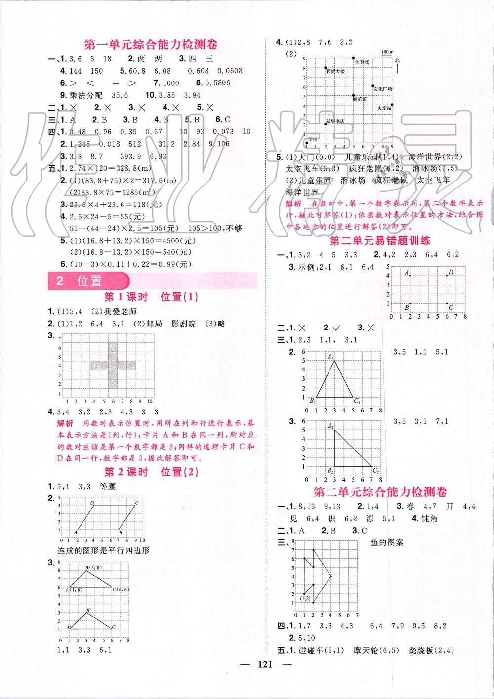 2019年阳光同学课时优化作业五年级数学上册人教版 第3页