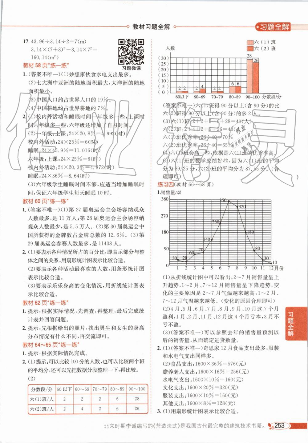 2019年小學教材全解六年級數(shù)學上冊北師大版 第22頁