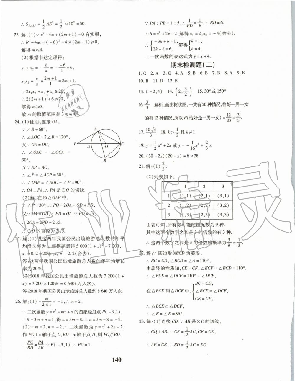 2019年黄冈360度定制密卷九年级数学全一册人教版 第12页