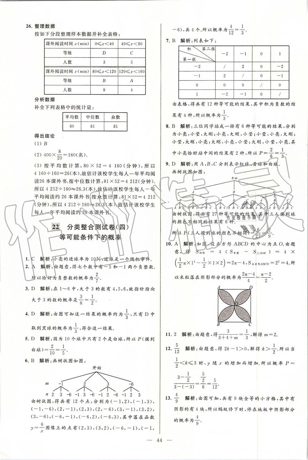 2019年亮點給力大試卷九年級數(shù)學上冊蘇科版 第44頁