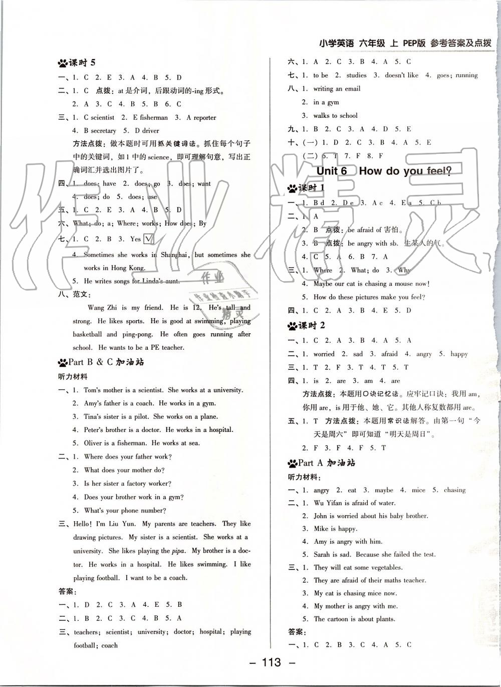 2019年綜合應(yīng)用創(chuàng)新題典中點(diǎn)六年級(jí)英語上冊(cè)人教PEP版 第13頁