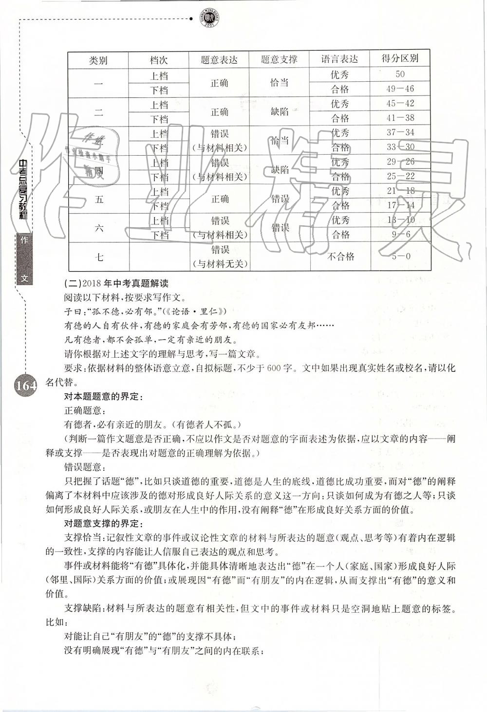 2019年名校导练新中考语文冲刺版 第164页