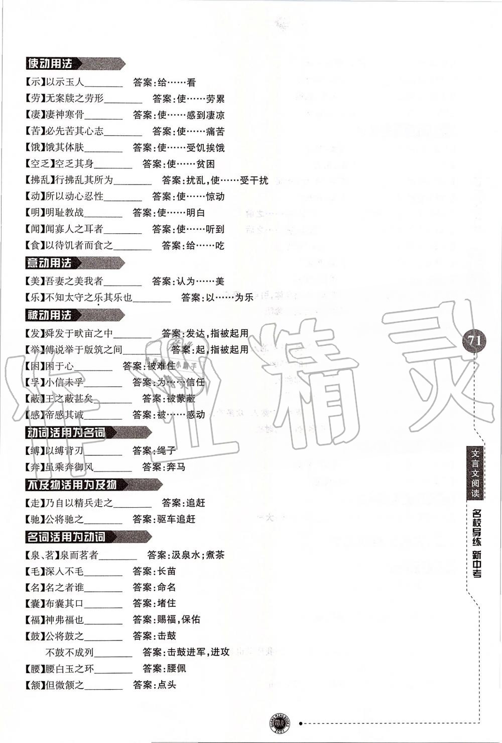 2019年名校导练新中考语文冲刺版 第71页