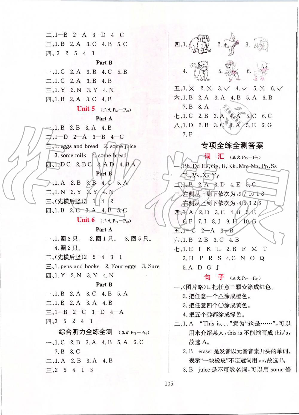 2019年小學(xué)教材全練三年級(jí)英語上冊(cè)人教PEP版 第13頁