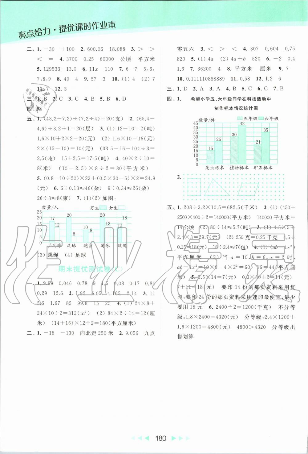 2019年亮點(diǎn)給力提優(yōu)課時(shí)作業(yè)本五年級(jí)數(shù)學(xué)上冊(cè)蘇教版 第22頁(yè)