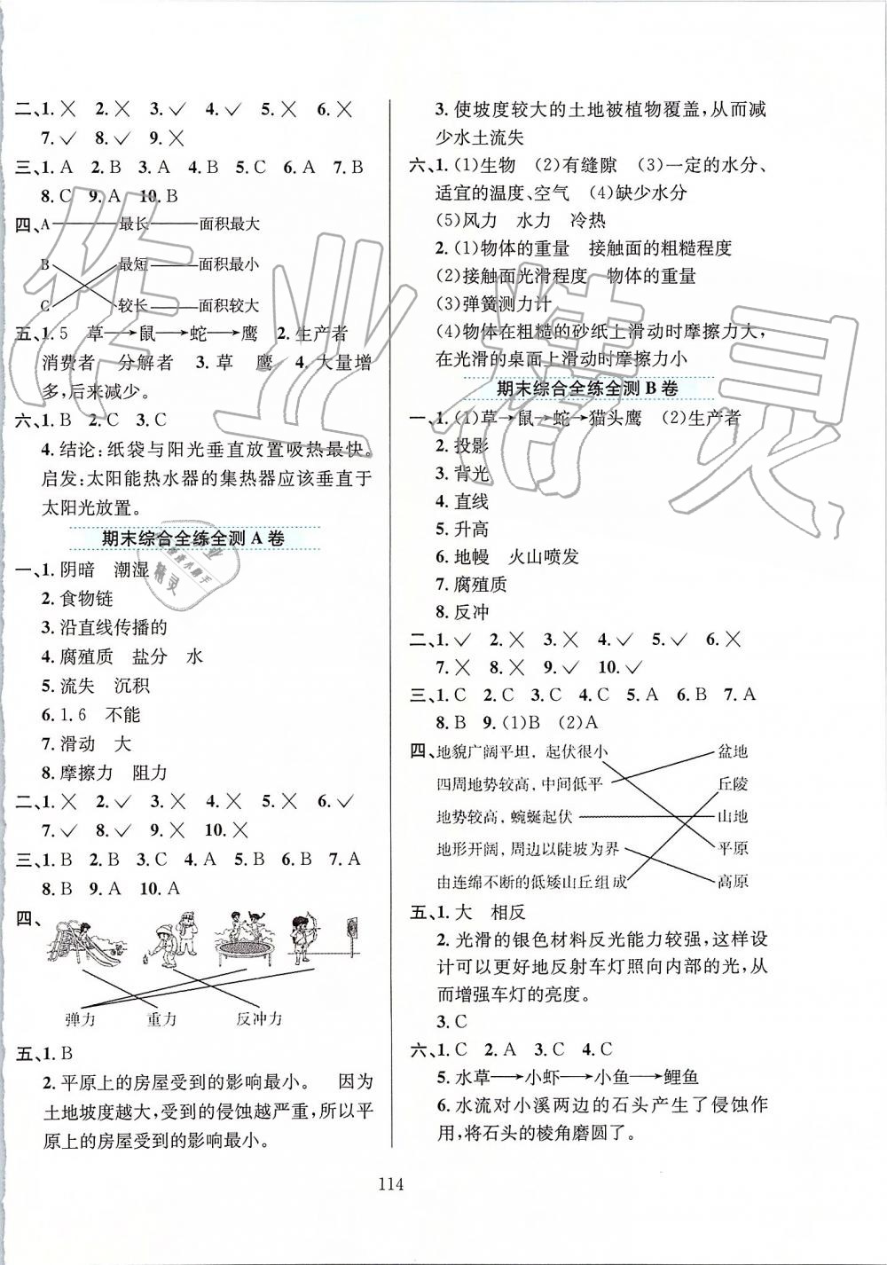 2019年小學(xué)教材全練五年級(jí)科學(xué)上冊(cè)教育科學(xué)版 第18頁(yè)