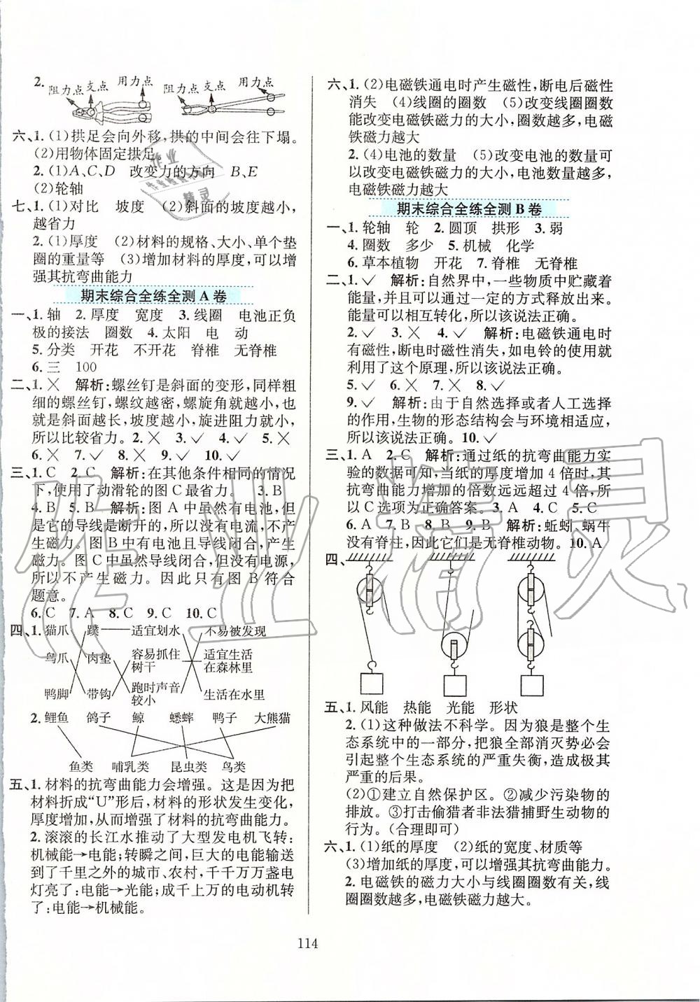 2019年小學教材全練六年級科學上冊教育科學版 第18頁