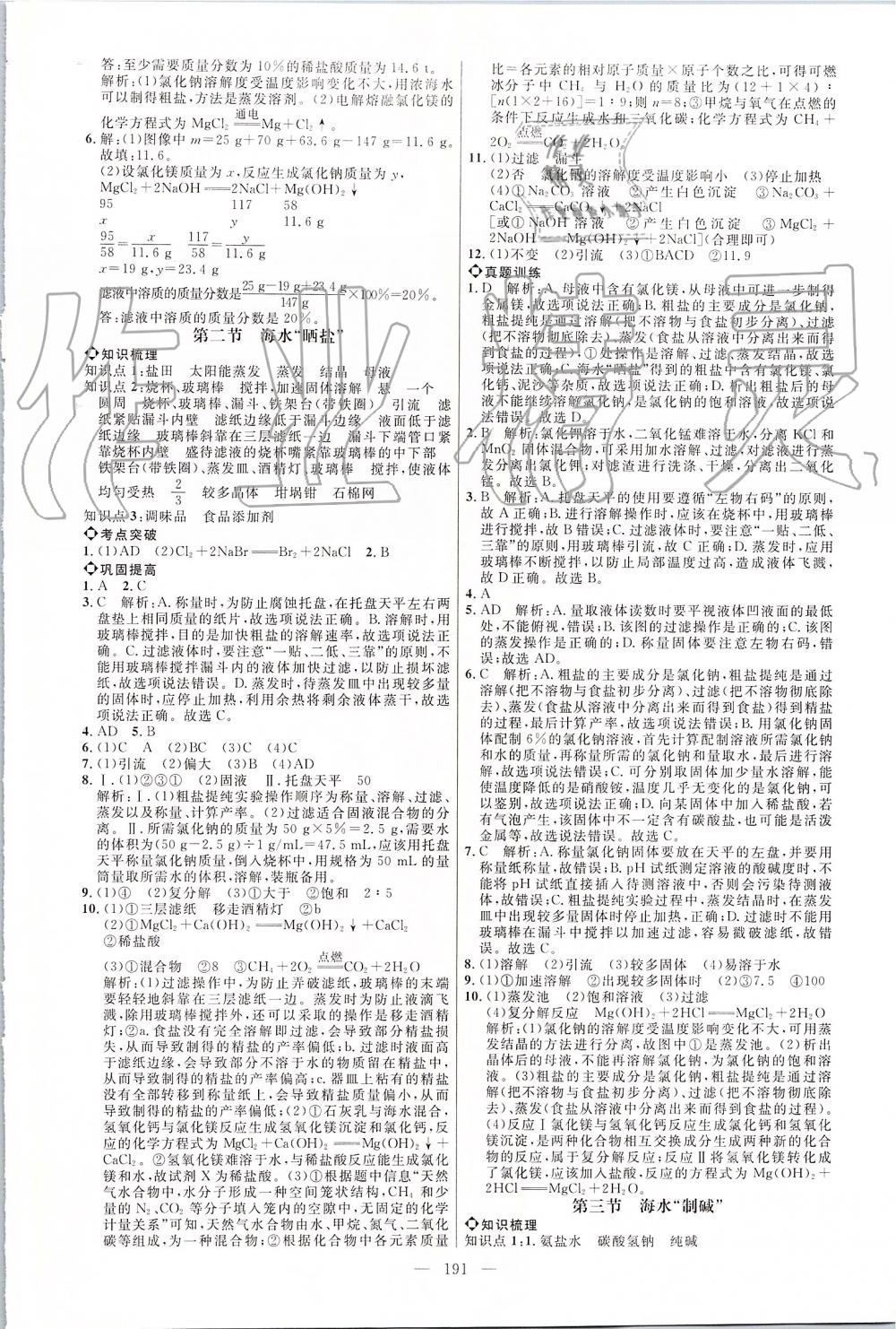 2019年细解巧练九年级化学全一册鲁教版 第10页