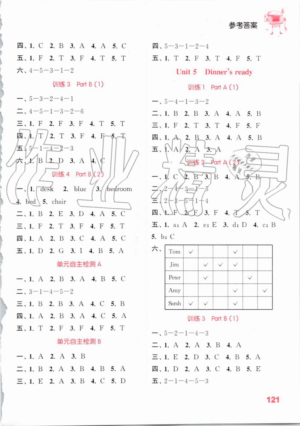 2019年通城学典小学英语听力能手四年级上册人教PEP版 第5页