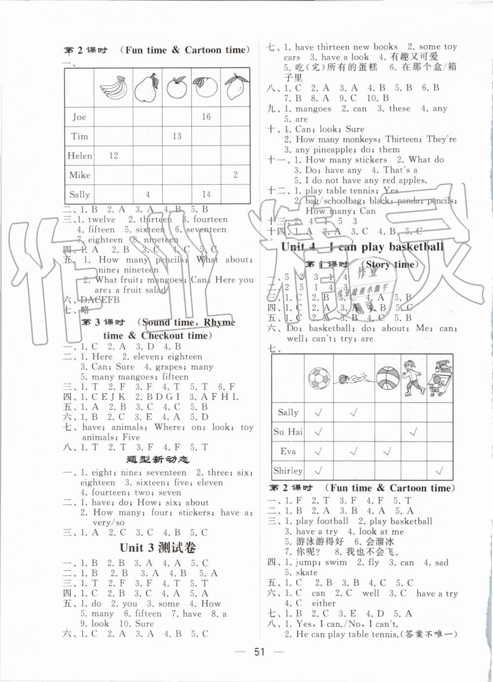 2019年经纶学典棒棒堂四年级英语上册江苏版 第3页