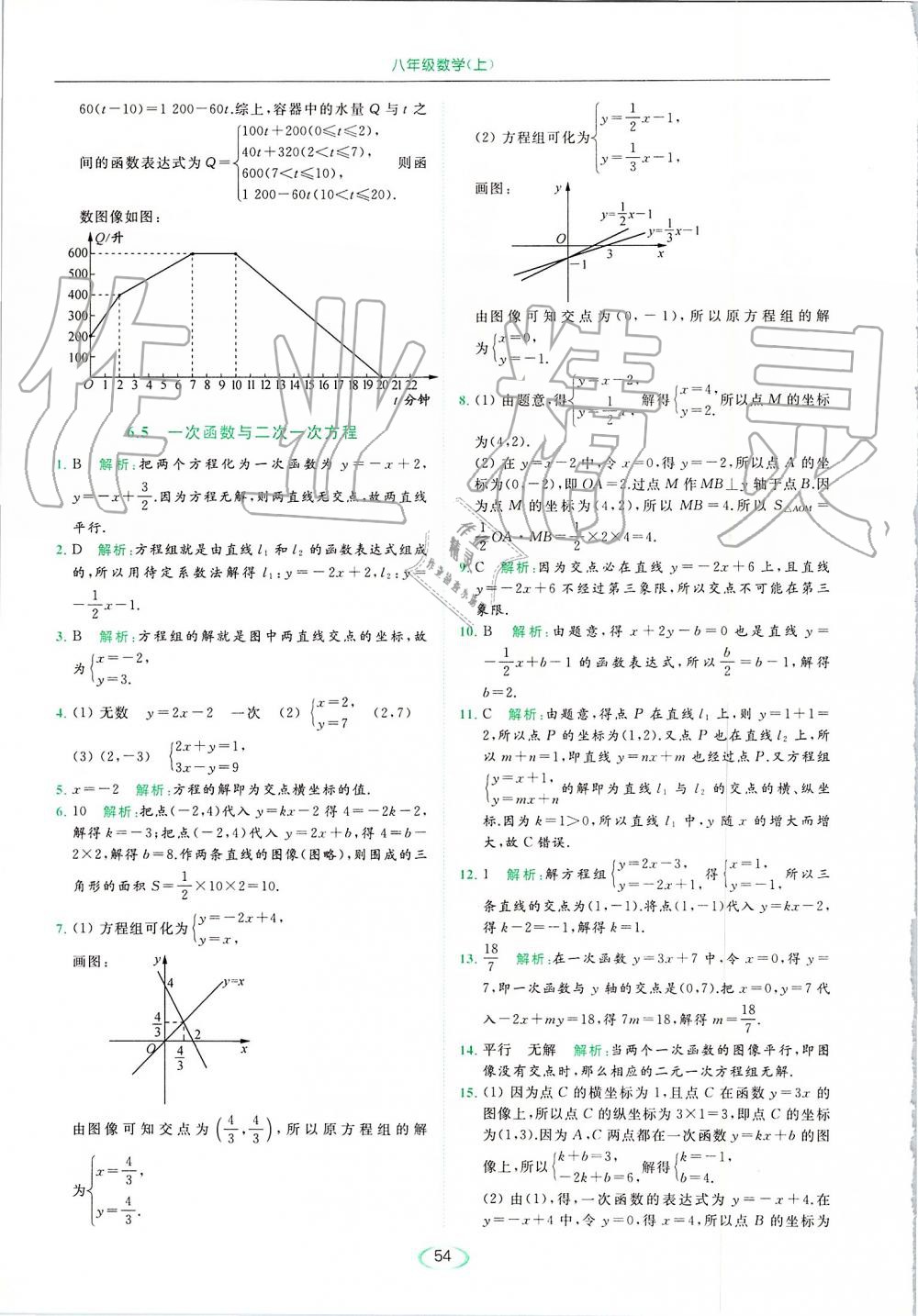 2019年亮點給力提優(yōu)課時作業(yè)本八年級數(shù)學上冊蘇科版 第54頁