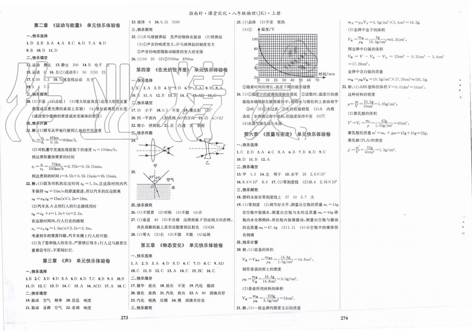 2019年指南针课堂优化八年级物理上册教科版 第20页